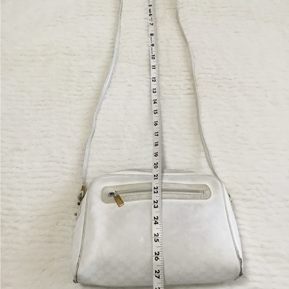 GUCCI Shoulder Bag Leather White Authentic AS IS - Picture 15 of 16
